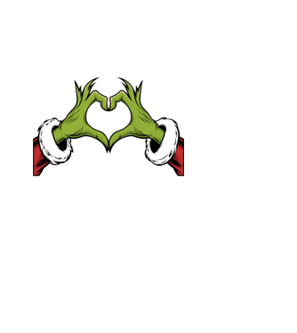 Szeretem a karácsonyi páros pólókat Grinch Fekete pólóra minta fekete pólón