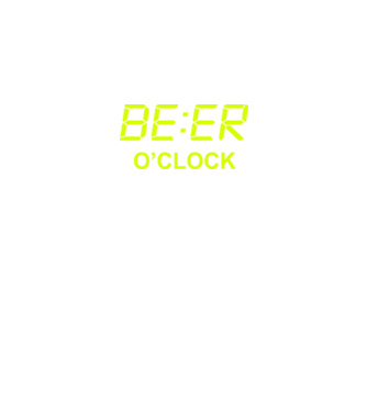 Beer o' clock minta fekete pólón