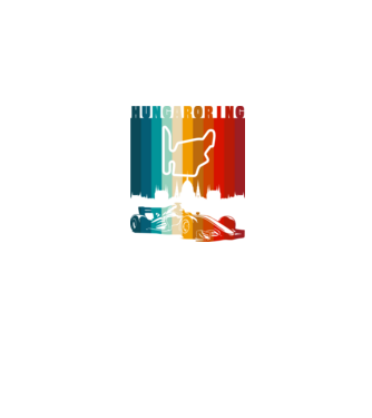 Hungaroring colorful minta farmerkék pólón