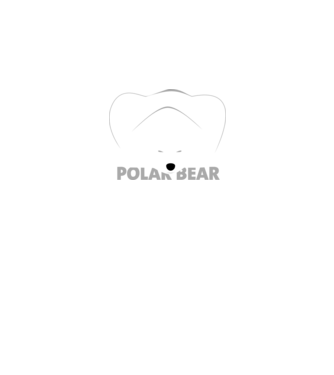 Jegesmedve minta fehér pólón