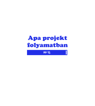 Apa projekt folyamatban 99% minta szürke pólón