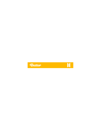 BTS BUTTER minta fehér pólón
