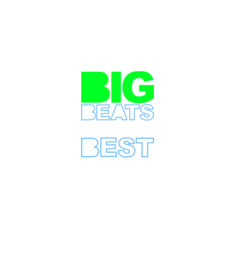 Big Beats Are The Best minta fekete pólón