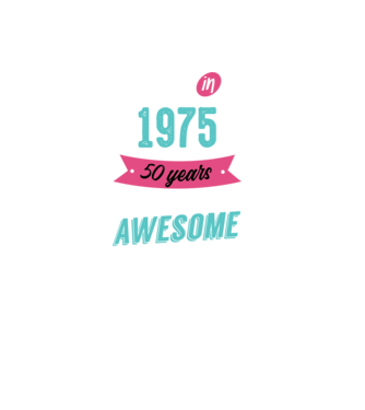 Made in 1975 minta fekete pólón