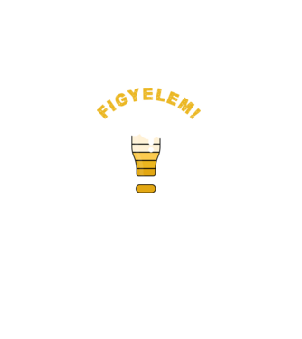 Figyelem! Apa viccek betöltése minta fekete pólón