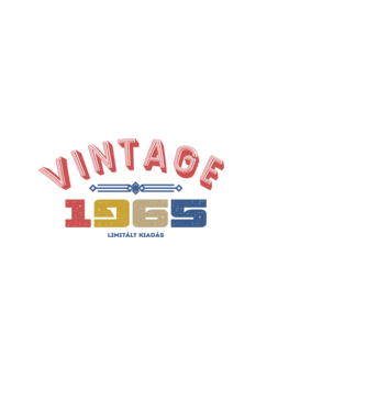 VINTAGE limited 1965 minta fekete pólón