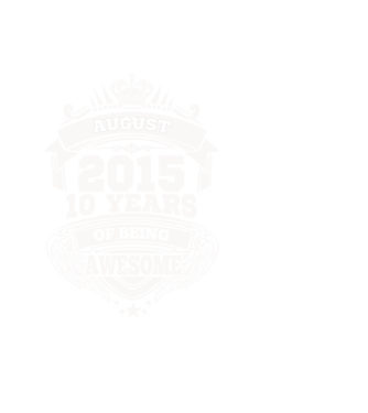 Awesome being of 2015 AUGUSZTUS minta fekete pólón