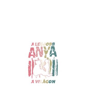 Legjobb anya retro minta fekete pólón