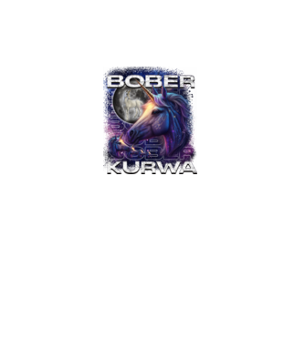 NEMBóber Kurwa unikornis minta türkiz pólón