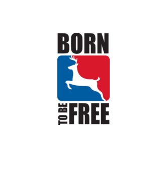 born to be free minta szürke pólón