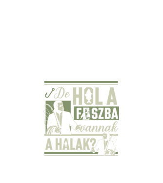Hol a fszba vannak a halak minta fekete pólón
