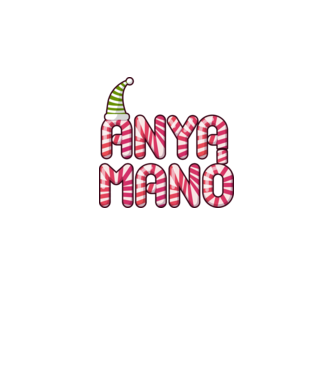 Anya Manó minta fekete pólón