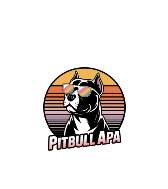 Pitbull Apa minta fekete pólón