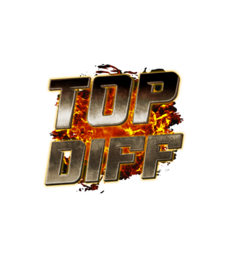 TOP DIFF metalic fire minta fehér pólón