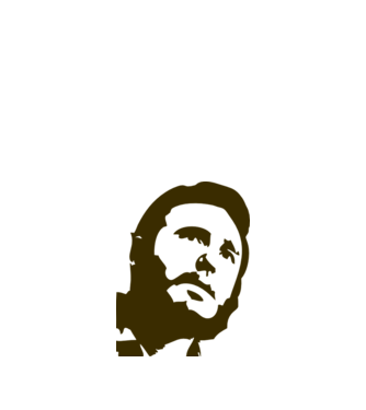 Castro minta fehér pólón