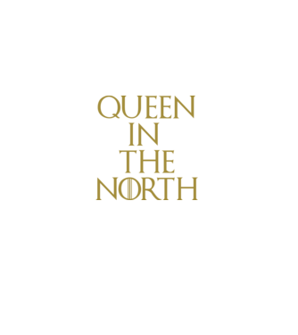 Queen in the North minta fekete pólón