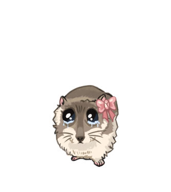 Sad coquette hamster meme minta fehér pólón