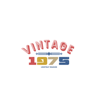 VINTAGE limited 1975 minta fehér pólón