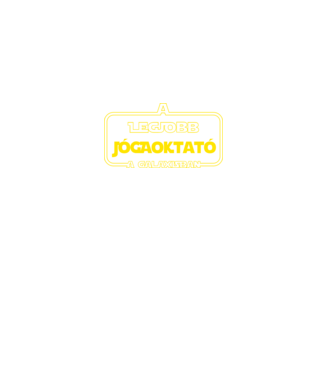 legjobb_jogaoktato_galaxisban minta fekete pólón