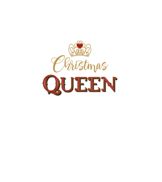 Christmas Queen minta türkiz pólón
