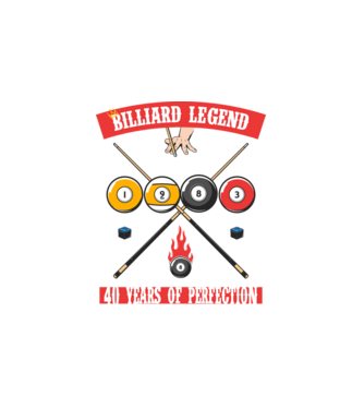Billiard legend Born in 1983 minta fehér pólón