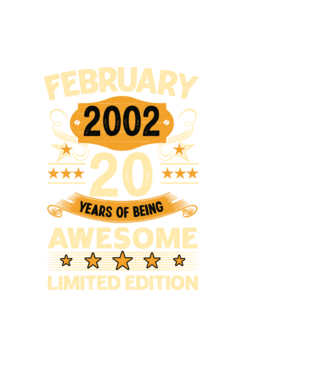20 years of being limited edition_february minta piros pólón