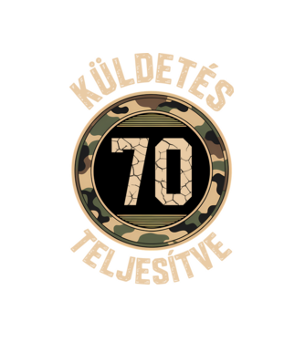 Küldetés teljesítve 70 minta fehér pólón