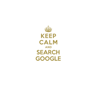 keepcalm_google black minta szürke pólón