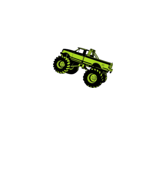 Monster Truck minta fehér/royal pólón