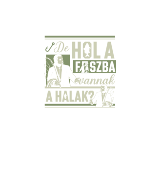 Hol a fszba vannak a halak minta türkiz pólón