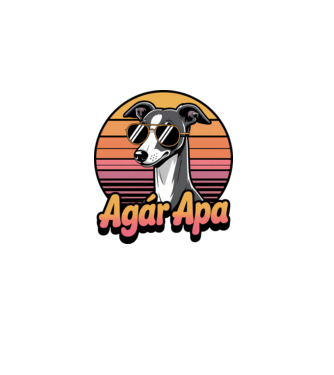 Agár Apa minta fehér pólón