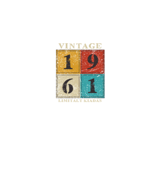 vintage_1961_limitált_világos minta fekete pólón