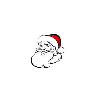 Santa Classic 3c minta szürke pólón