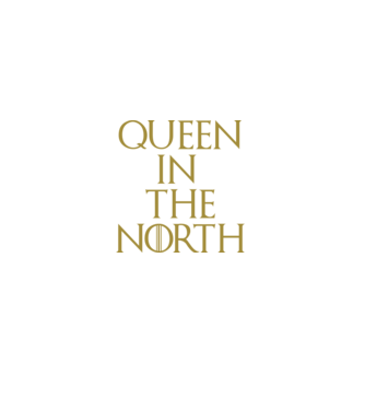 Queen in the North minta fekete pólón