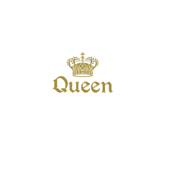 Queen minta fekete pólón