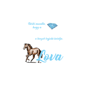 A lányok legjobb barátja minta fekete pólón