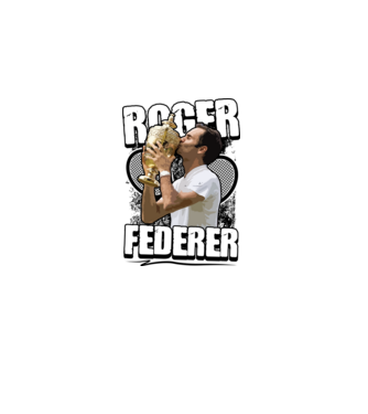 Roger Federer minta szürke pólón