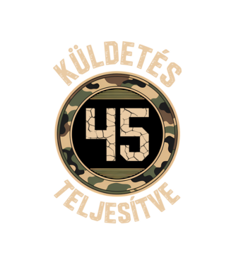 Küldetés teljesítve 45 minta fekete pólón