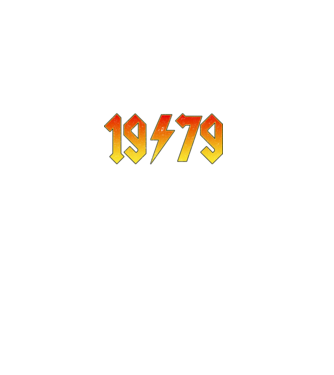 Rock születésnap 1979 November minta sötétkék pólón