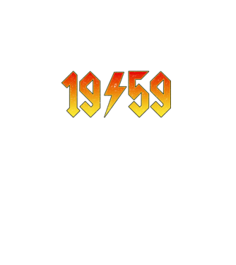 Rock születésnap 1959 Július minta türkiz pólón