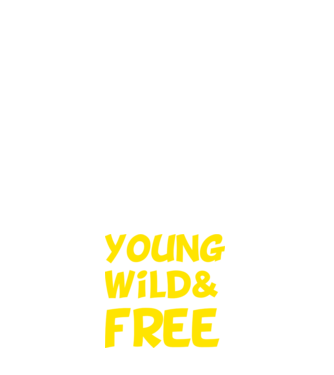 Young-Wild-and-Free-Design minta zöld pólón