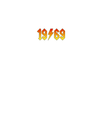 Rock születésnap 1969 December minta fekete pólón