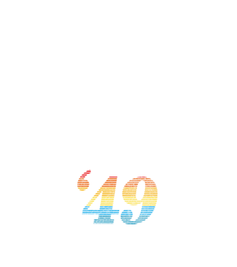 Retro születésnap 1949 minta sötétkék pólón