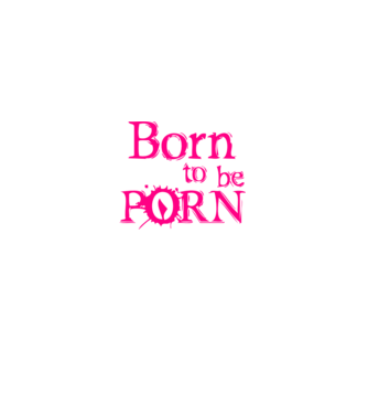 Born to be Porn minta fekete pólón