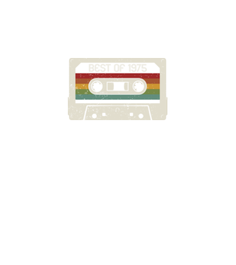 retro tape 1975 vintage minta fekete pólón