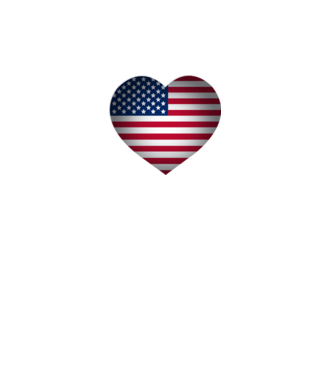 i heart usa minta fehér pólón