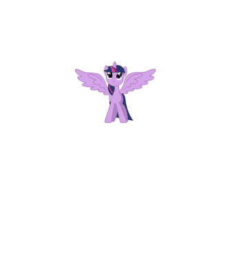 Twilight Sparkle minta fehér pólón