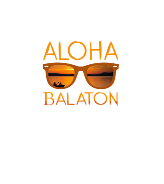 Aloha Balaton minta türkiz pólón