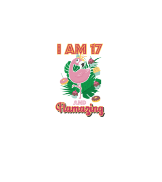 FLAMAZING SZÜLINAPOS 17 éves minta fehér pólón