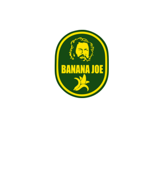 Banana Joe minta fehér pólón